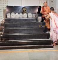 Jalabhisheka and Shodashopachara Puja by HH Swamiji on Samaradhana Divasa of HH Shrimat Pandurangashram Swamiji. SCM-Karla.(16 June 2026)